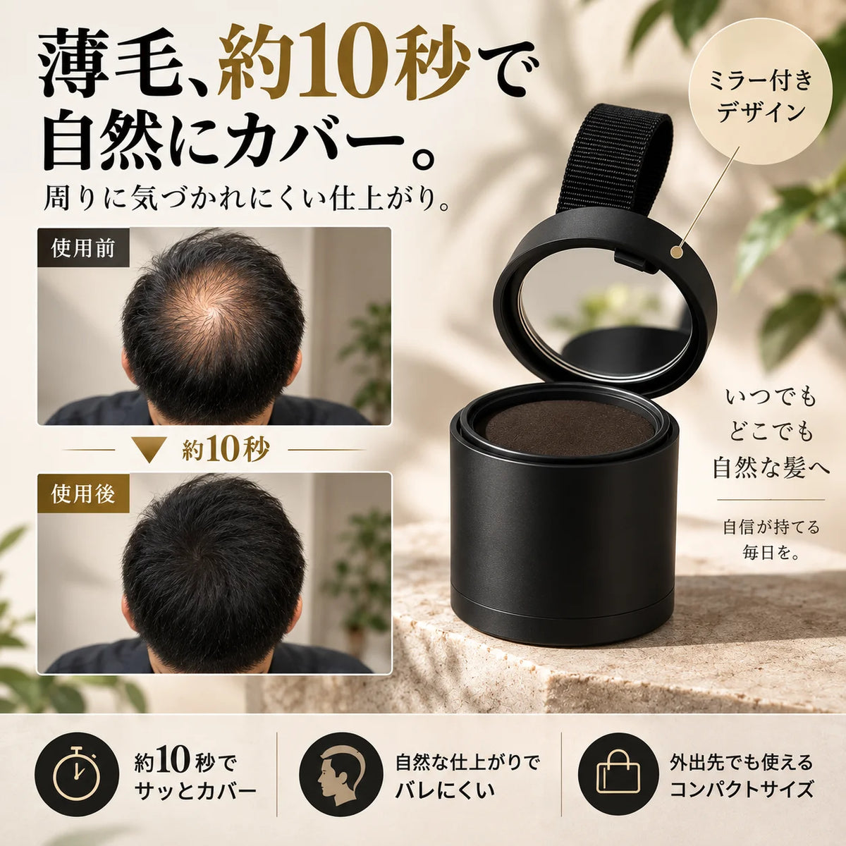 髪ふわボリュームファンデの特徴