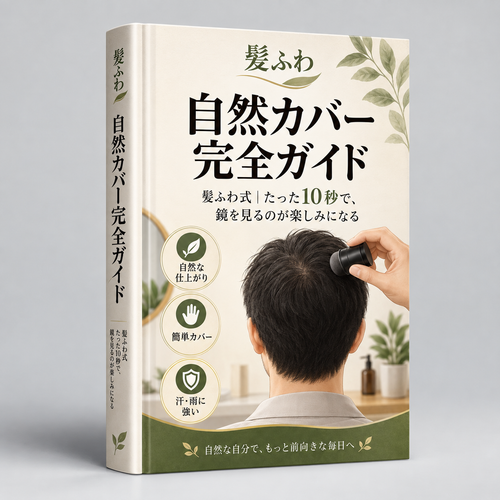 髪ふわボリュームファンデ｜薄毛を10秒で自然カバー【特典ガイド付】